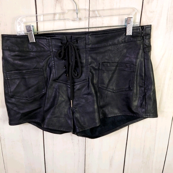 Leather Look Hotpants